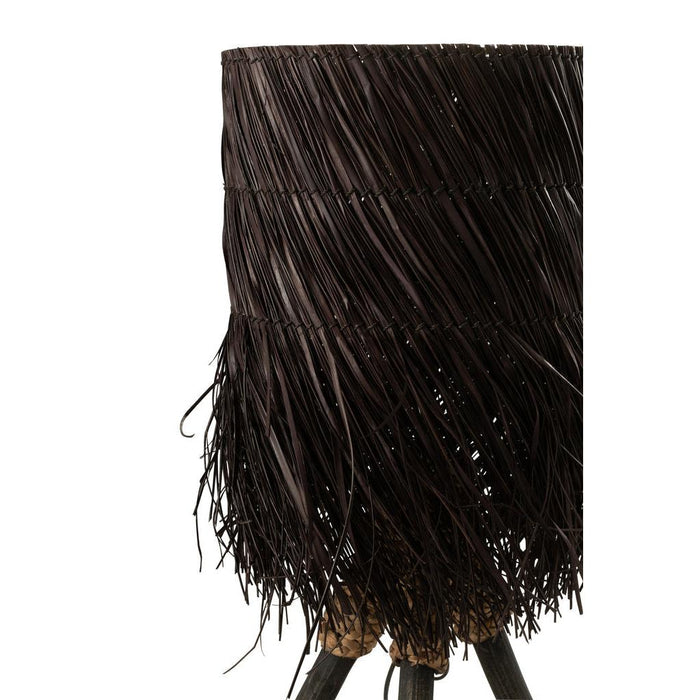 J-Line Lamp Takken arthur hout bruin small-Tafellampen-J-Line