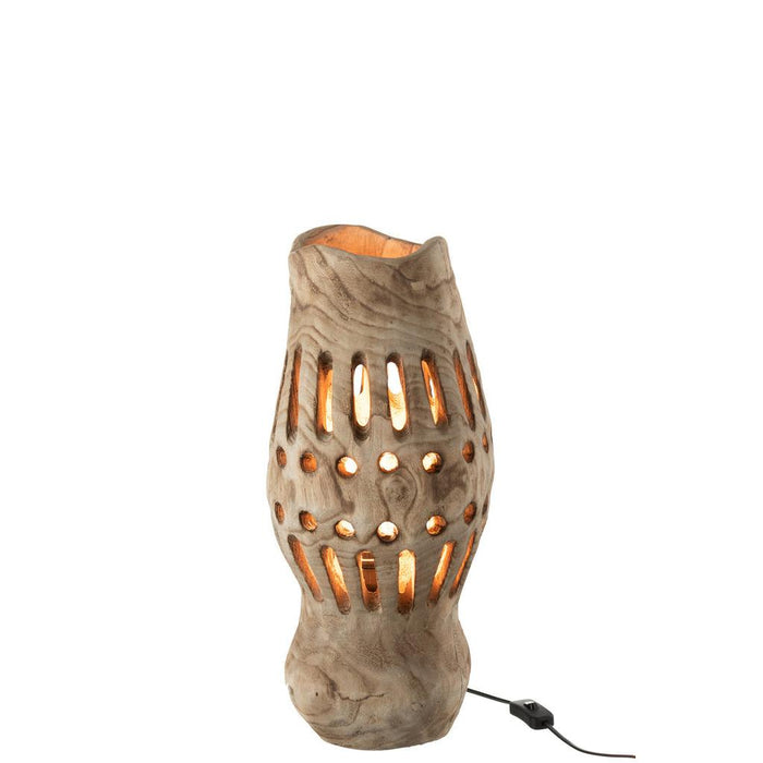 J-Line Lamp Valerie hout naturel-Tafellampen-J-Line