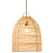 J-Line Lampkap Golven rotan naturel-Hanglampen-J-Line