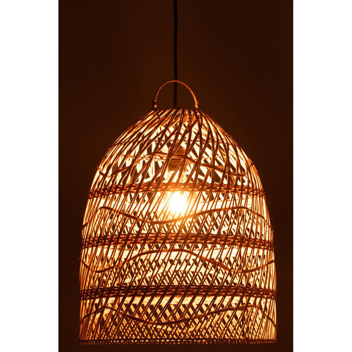 J-Line Lampkap Golven rotan naturel-Hanglampen-J-Line