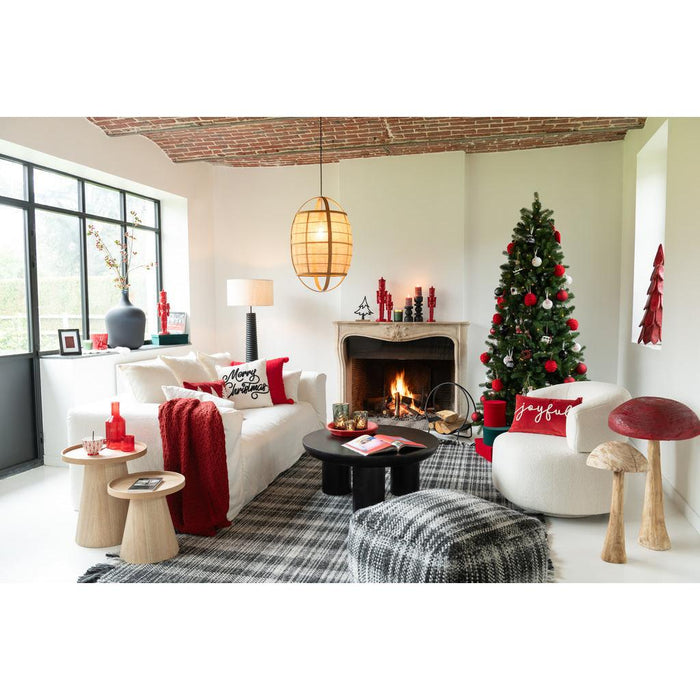 J-Line Lounge Zetel universe schuim/stof wit-Fauteuils-J-Line