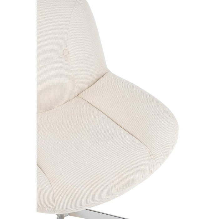 J-Line Loungestoel Chill metaal/multiplex creme/zilver-Spiegels-J-Line
