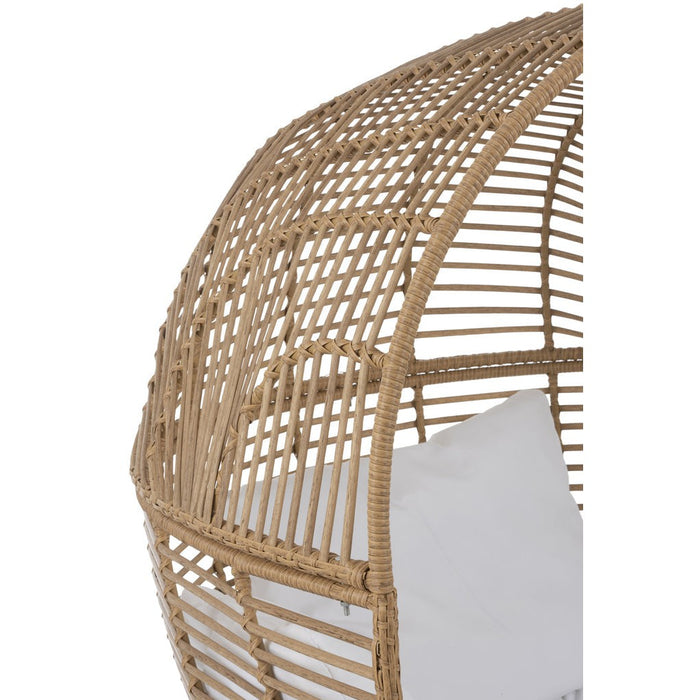 J-Line Loungestoel Ovaal staal naturel-Fauteuils-J-Line