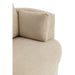 J-Line Loungestoel Swiv populierenhout/schuime beige-Fauteuils-J-Line
