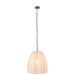 J-Line Plafondlamp Peer linnen/ijzer wit small-Hanglampen-J-Line
