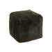 J-Line Poef Vierkant schapenvel groen-Poefs-J-Line