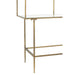 J-Line Rek 3 legplanken metaal/glas goud-Boekenkasten-J-Line