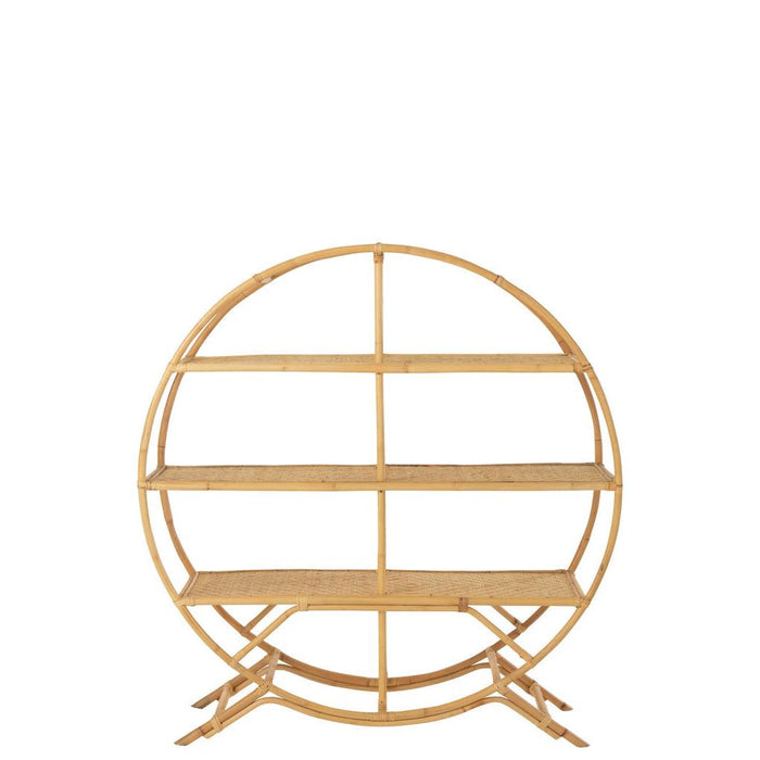 J-Line Rek 3 planken rotan naturel-Bijzettafels-J-Line