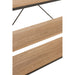 J-Line Rek 5 legplanken hout/metaal naturel-Vakkenkasten-J-Line