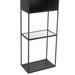 J-Line Rek ricard metaal/glas zwart-Boekenkasten-J-Line