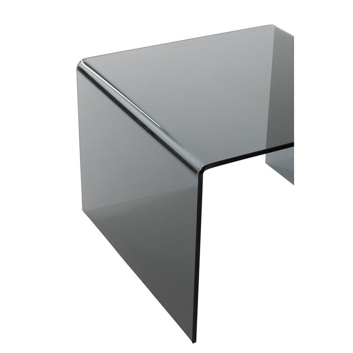 J-Line S/2 Bijzettafel glas zwart-Bijzettafels-J-Line