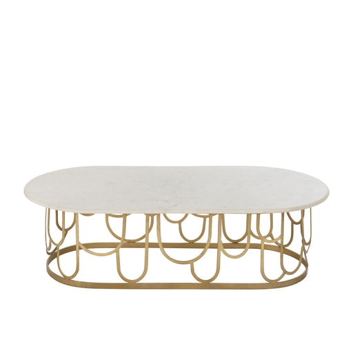 J-Line Salontafel Moza metaal/marmer goud-Salontafels-J-Line