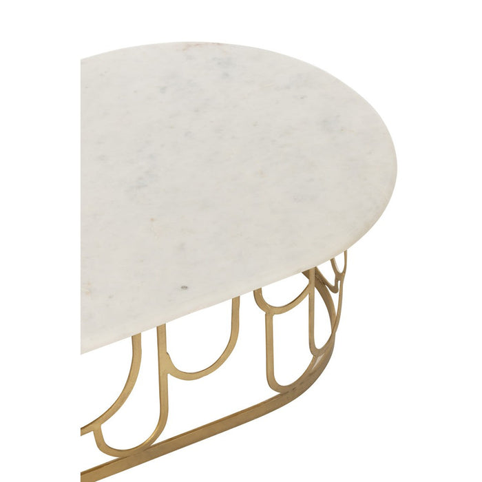 J-Line Salontafel Moza metaal/marmer goud-Salontafels-J-Line