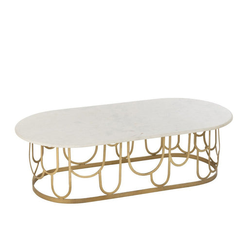 J-Line Salontafel Moza metaal/marmer goud-Salontafels-J-Line