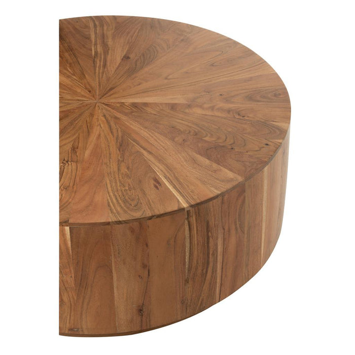 J-Line Salontafel rond acacia hout/mdf naturel-Salontafels-J-Line
