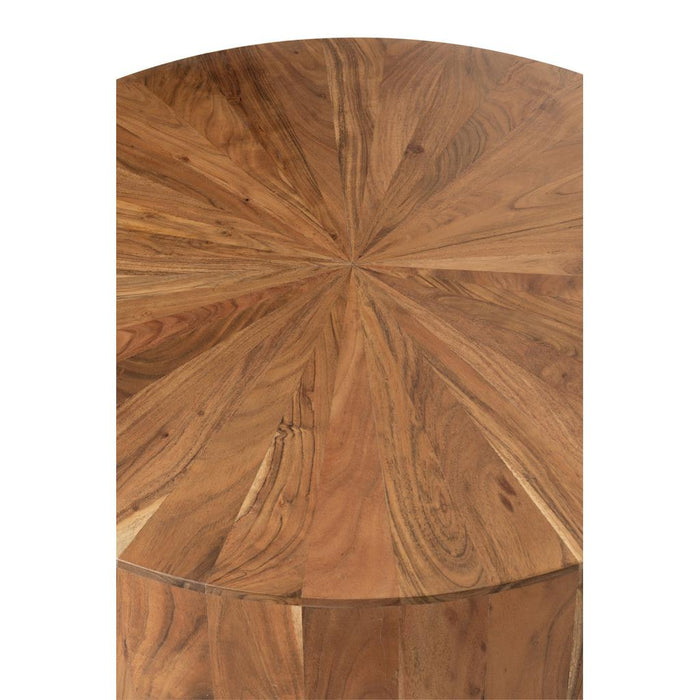 J-Line Salontafel rond acacia hout/mdf naturel-Salontafels-J-Line