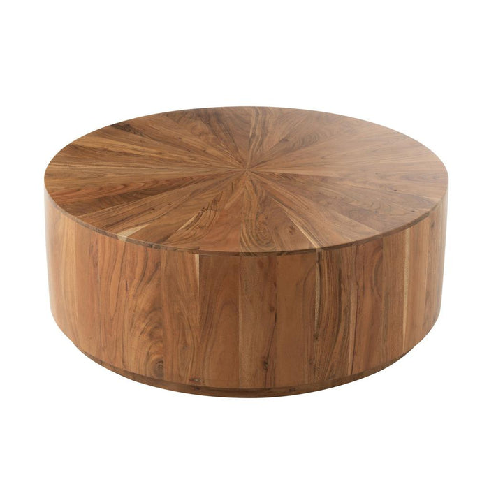 J-Line Salontafel rond acacia hout/mdf naturel-Salontafels-J-Line