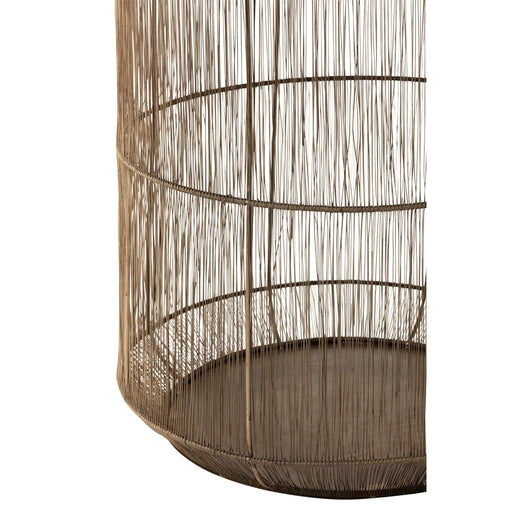 J-Line Set Van 2 bijzettafels manden hoog antiek bruin-Bijzettafels-J-Line