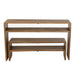 J-Line Set van 2 console met schap gerecycleerd teak naturel-Consoletafels-J-Line