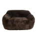 J-Line Sofa Cutie polyester bruin large-2-Zitsbanken-J-Line