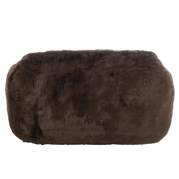 J-Line Sofa Cutie polyester bruin large-2-Zitsbanken-J-Line