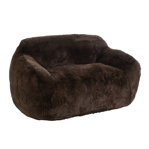 J-Line Sofa Cutie polyester bruin large-2-Zitsbanken-J-Line