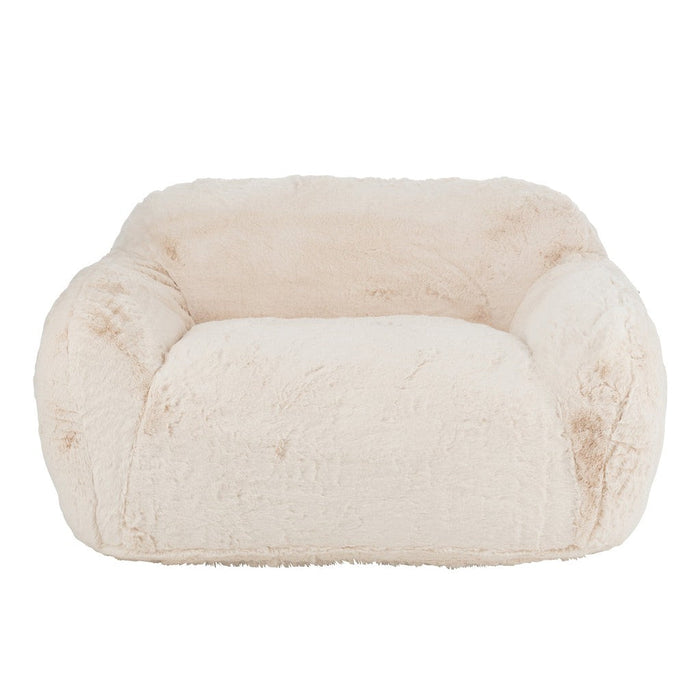 J-Line Sofa Cutie polyester creme large-2-Zitsbanken-J-Line