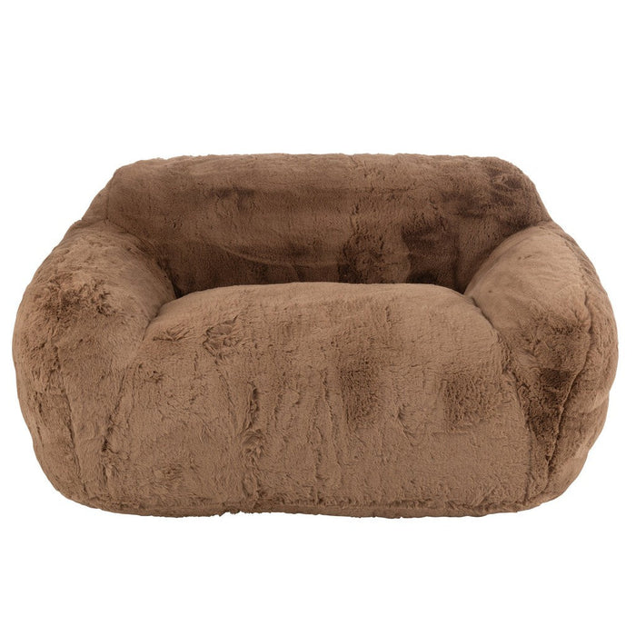 J-Line Sofa Cutie polyester taupe large-2-Zitsbanken-J-Line