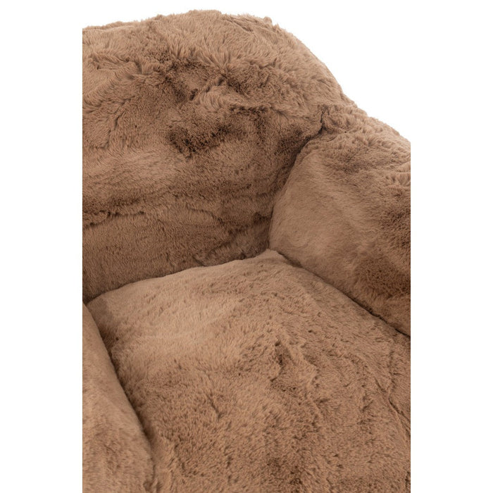 J-Line Sofa Cutie polyester taupe small-Fauteuils-J-Line