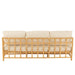 J-Line Sofa Elise+kussen 3 personen rotan/textiel naturel/wit-3-Zitsbanken-J-Line