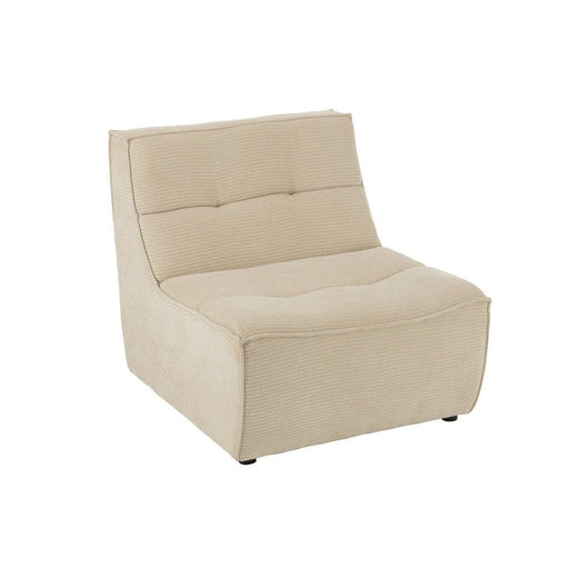 J-Line Sofa Grid populierenhout/schuim beige-1-Zitsbanken-J-Line