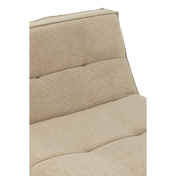 J-Line Sofa Grid populierenhout/schuim donker beige-1-Zitsbanken-J-Line