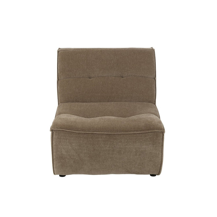 J-Line Sofa Grid populierenhout/schuim donker taupe-1-Zitsbanken-J-Line