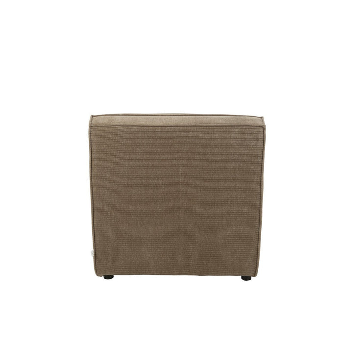 J-Line Sofa Grid populierenhout/schuim donker taupe-1-Zitsbanken-J-Line