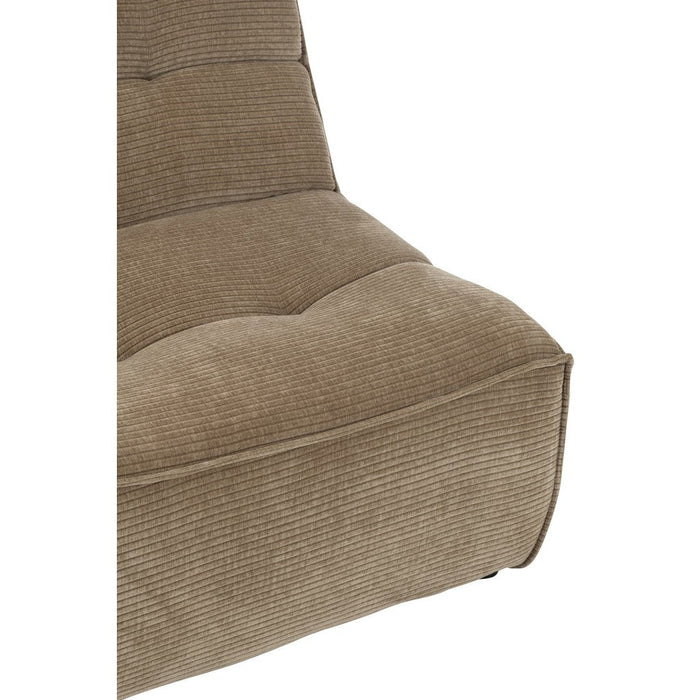 J-Line Sofa Grid populierenhout/schuim donker taupe-1-Zitsbanken-J-Line