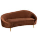 J-Line Sofa elisabeth textiel/metaal bruin-2-Zitsbanken-J-Line