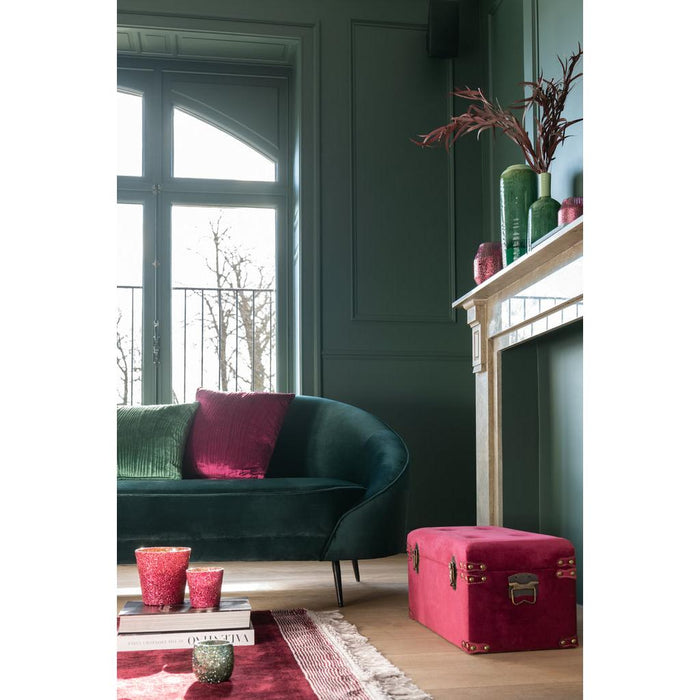 J-Line Sofa elisabeth textiel/metaal groen-2-Zitsbanken-J-Line