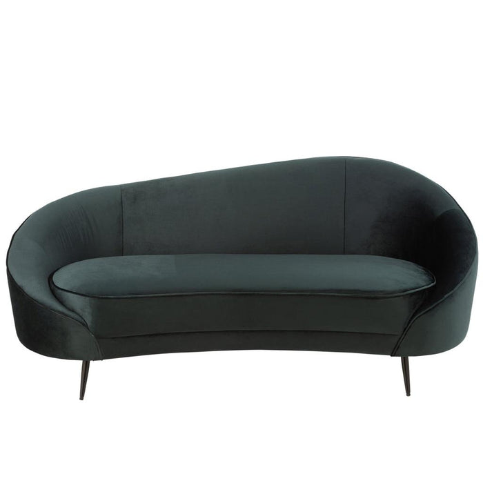 J-Line Sofa elisabeth textiel/metaal groen-2-Zitsbanken-J-Line