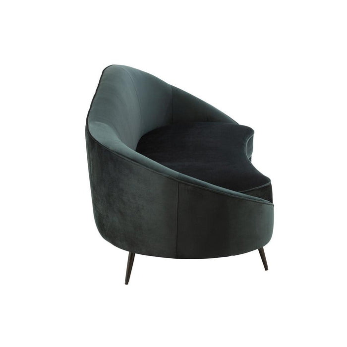 J-Line Sofa elisabeth textiel/metaal groen-2-Zitsbanken-J-Line