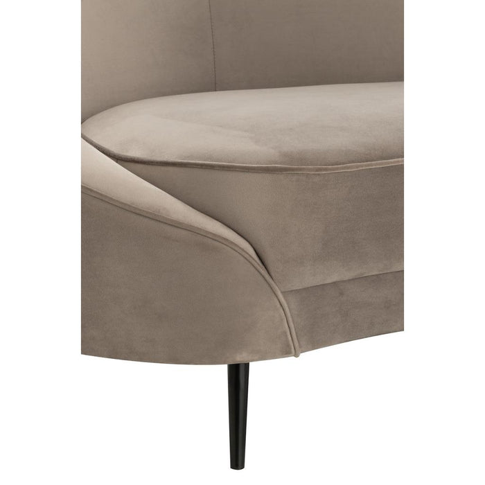 J-Line Sofa elisabeth textil silver-2-Zitsbanken-J-Line