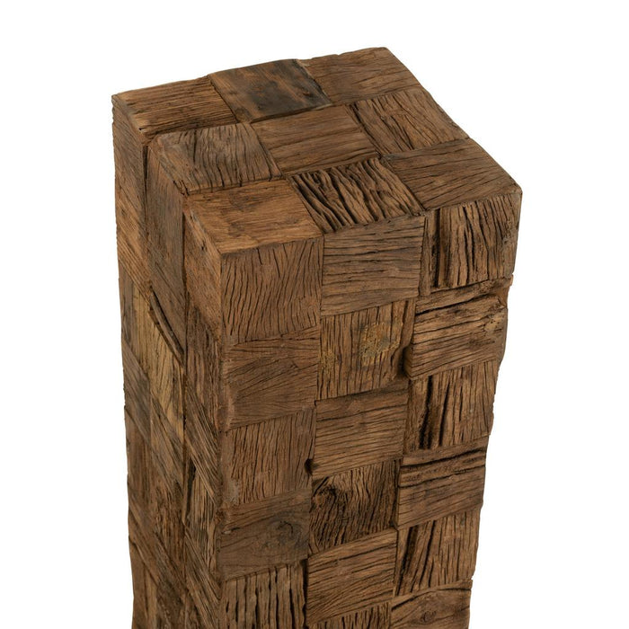 J-Line Sokkel Hout naturel medium-Bijzettafels-J-Line