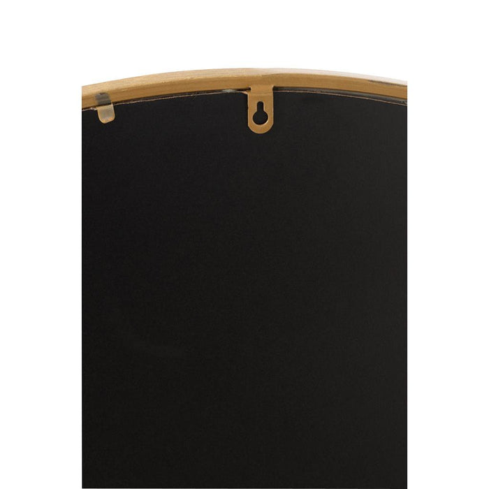 J-Line Spiegel Mona rond ijzer/glas goud extra small-Spiegels-J-Line