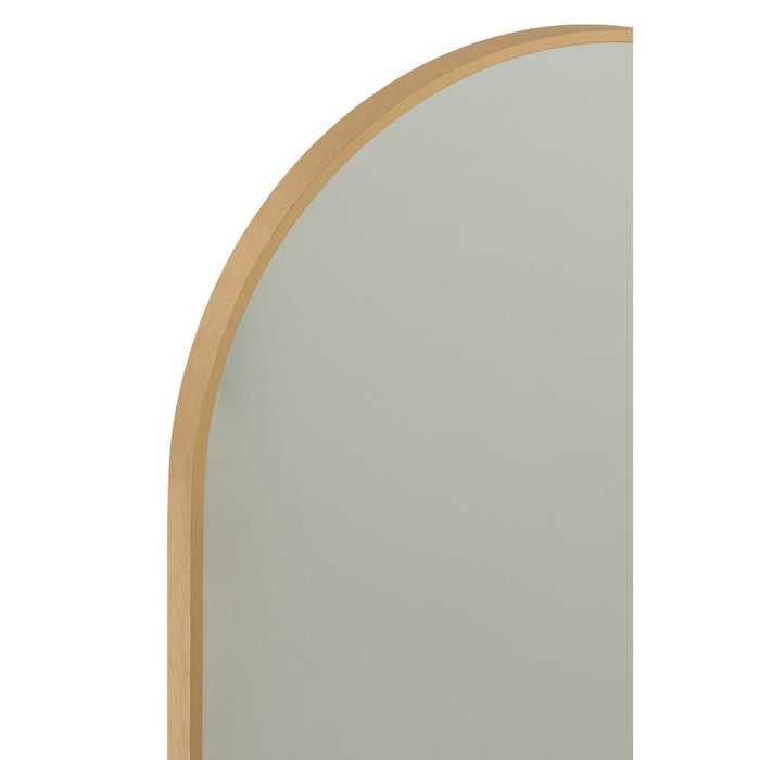 J-Line Spiegel Ovaal grale glas/metaal goud-Spiegels-J-Line