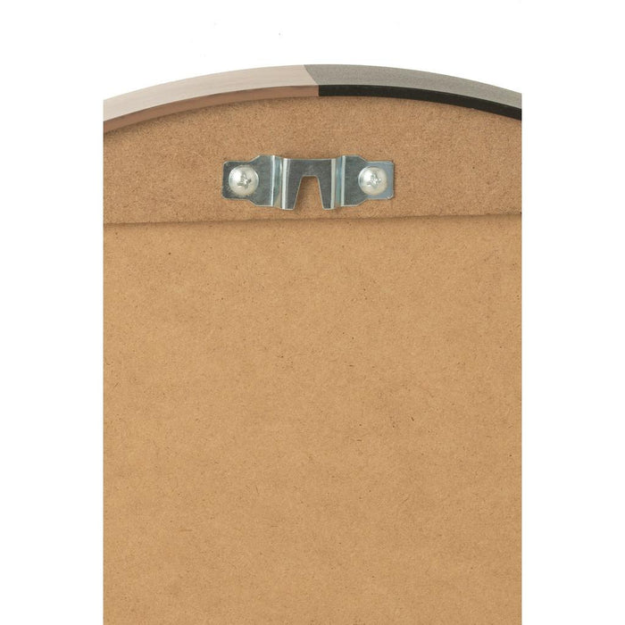 J-Line Spiegel Rond metaal/hout zwart small-Spiegels-J-Line