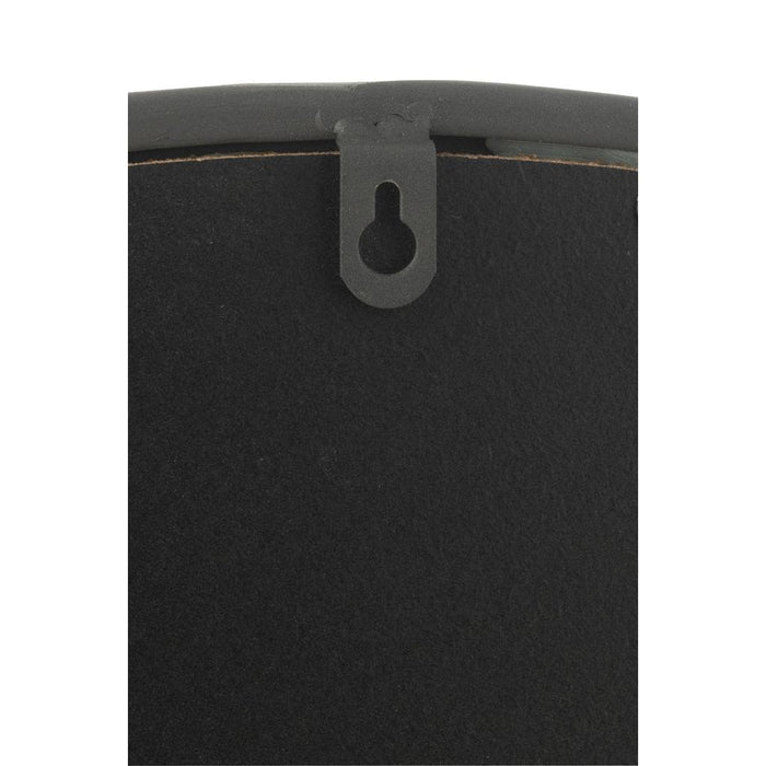 J-Line Spiegel Rond zwart mat medium-Spiegels-J-Line