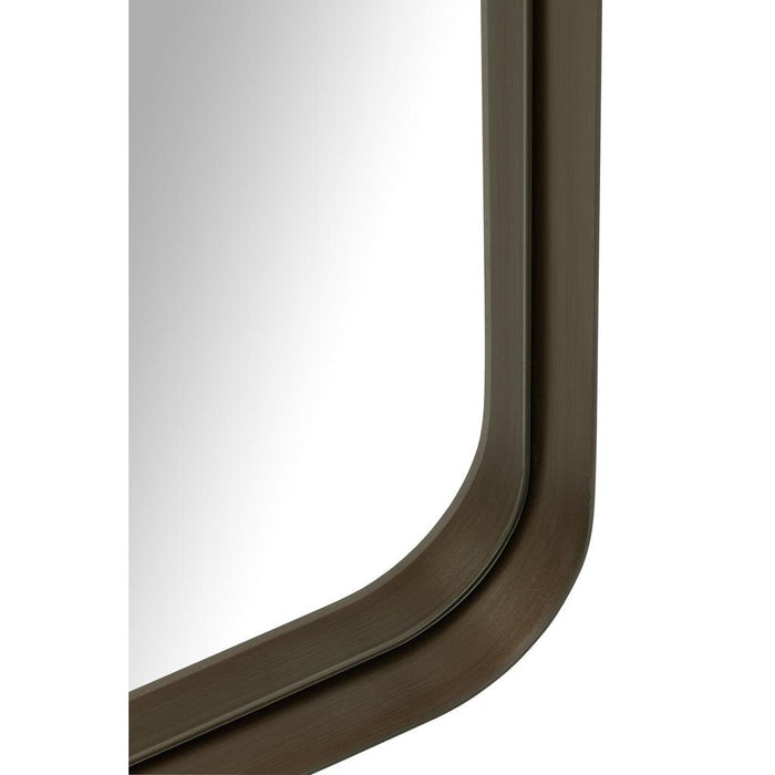 J-Line Spiegel markus metaal/glas donker bruin small-Spiegels-J-Line
