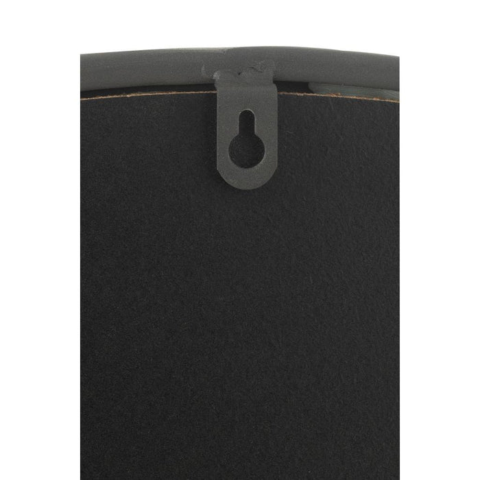 J-Line Spiegel rond zwt matt extralarge-Spiegels-J-Line