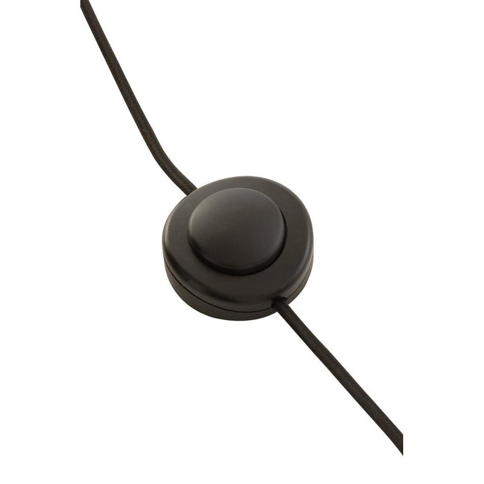 J-Line Staande Lamp evy ijzer/hout zwart/naturel-Vloerlampen-J-Line