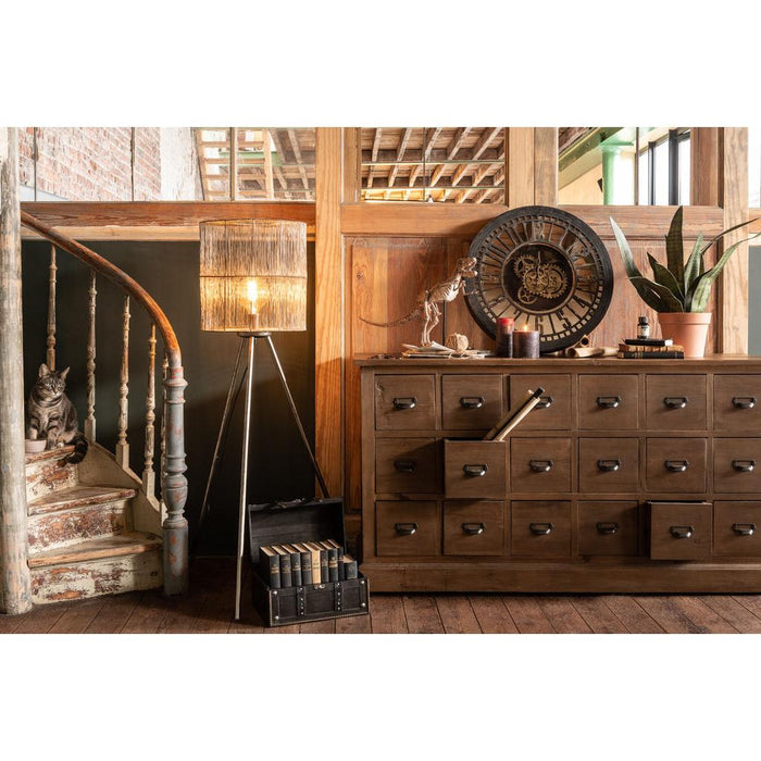 J-Line Staande Lamp metaal antiek bruin large-Vloerlampen-J-Line