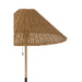 J-Line Staande Lamp metaal/rattan zwart/naturel-Vloerlampen-J-Line